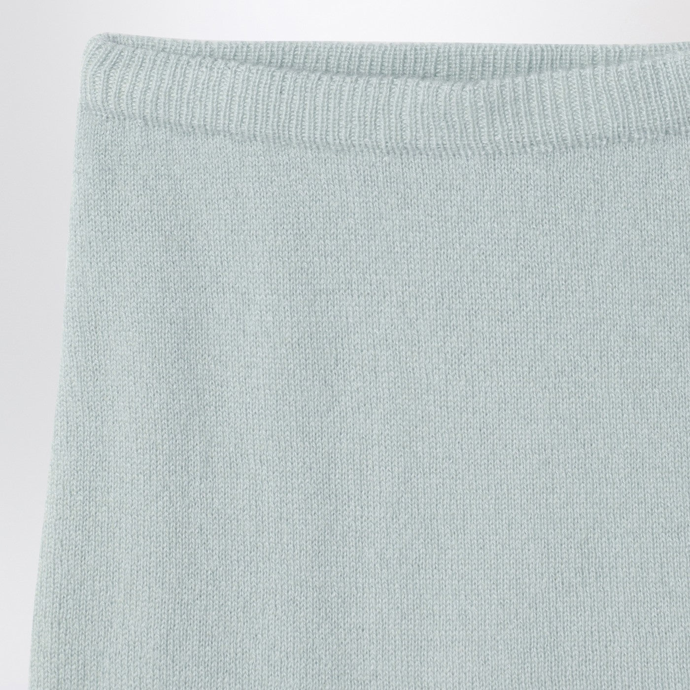 Leggings verde chiaro in lana