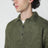 Olive green brushed mohair-blend polo