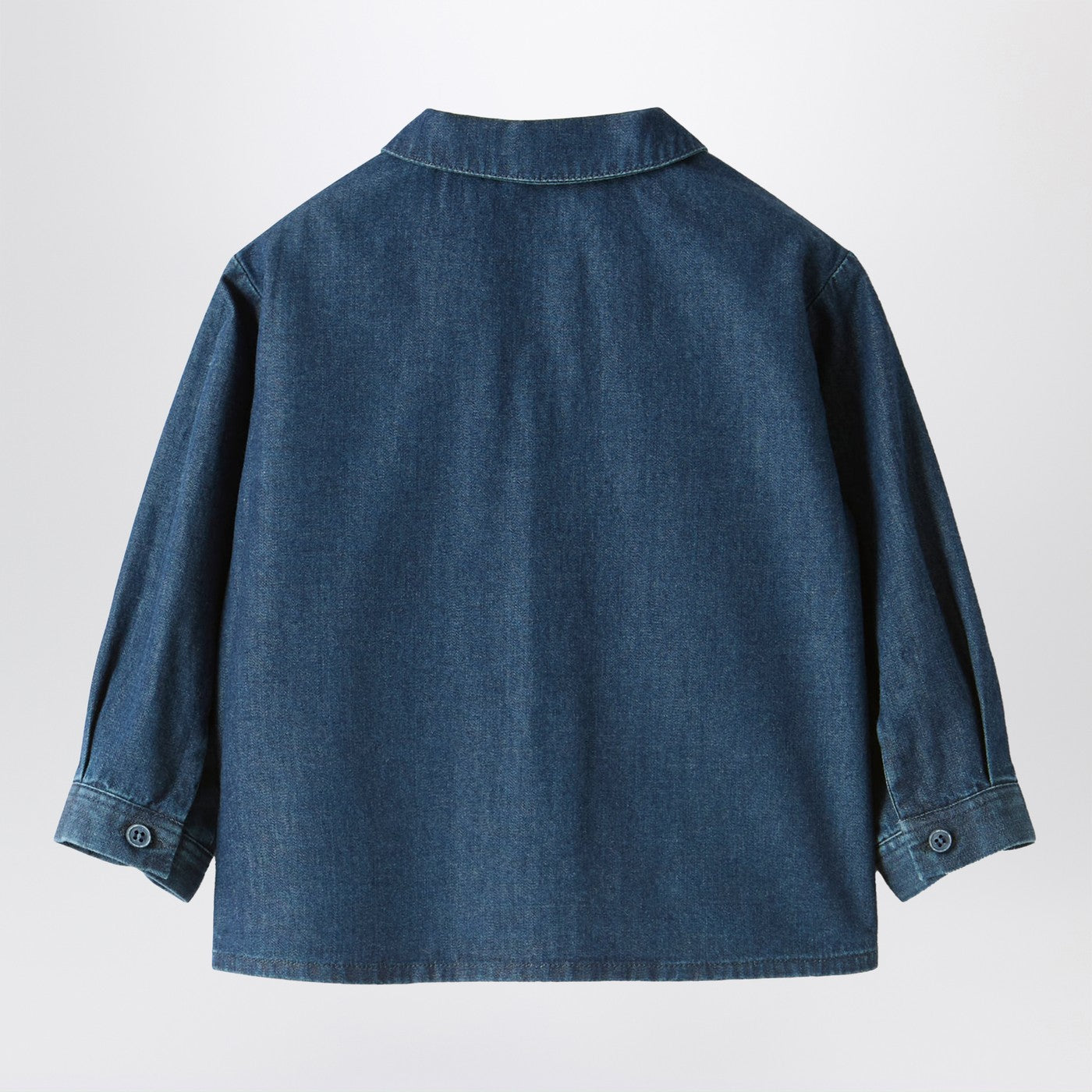 Baby shirt in blue denim