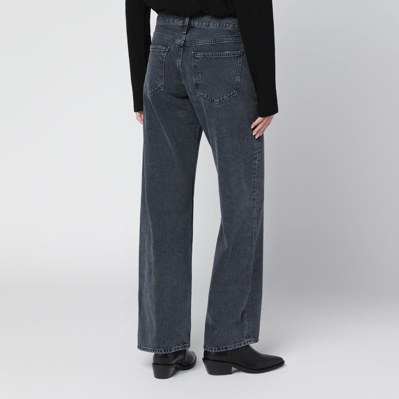 Jean noir effet délavé