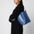 S blue cowhide shoulder bag