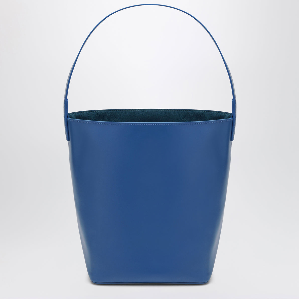 S blue cowhide shoulder bag