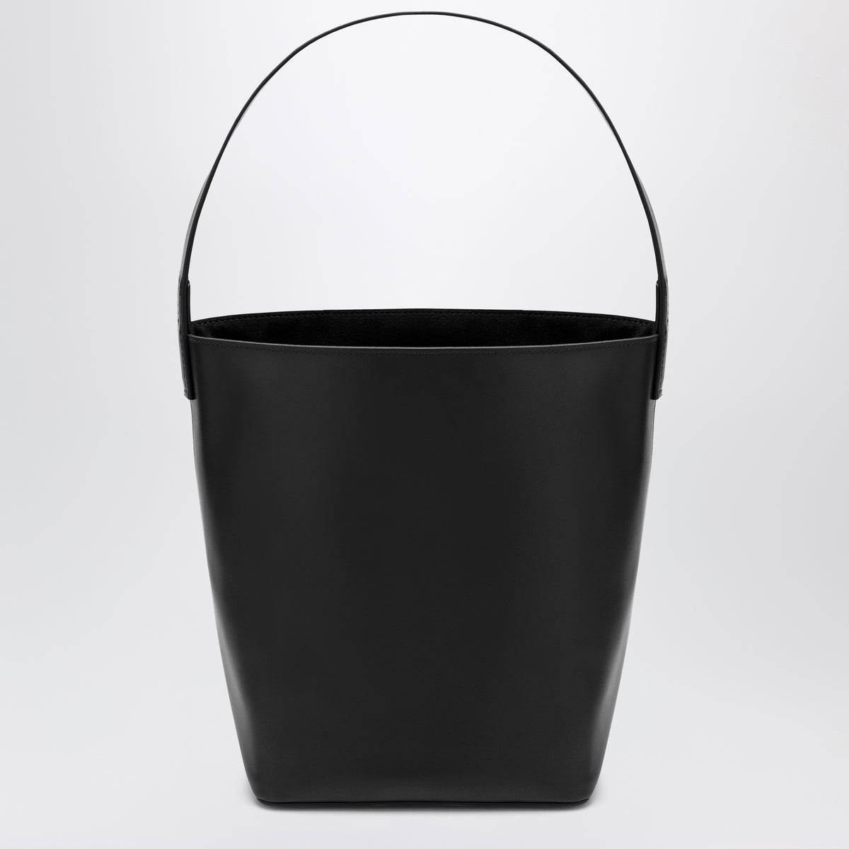 Black S shoulder bag in cow leather