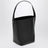 Black S shoulder bag in cow leather