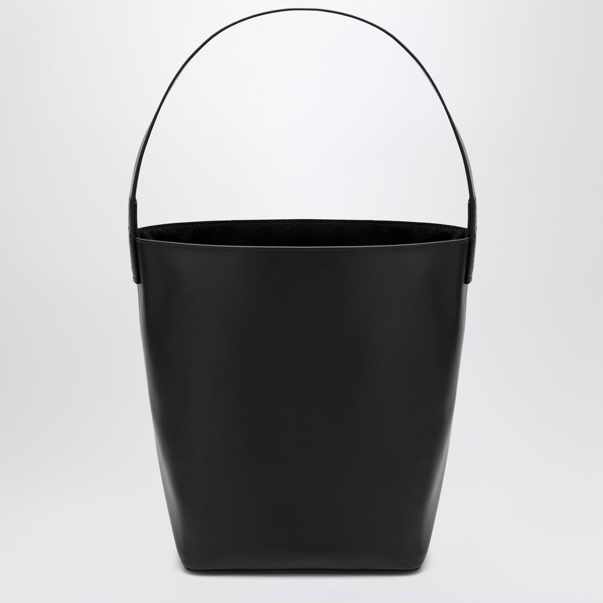 Black S shoulder bag in cow leather