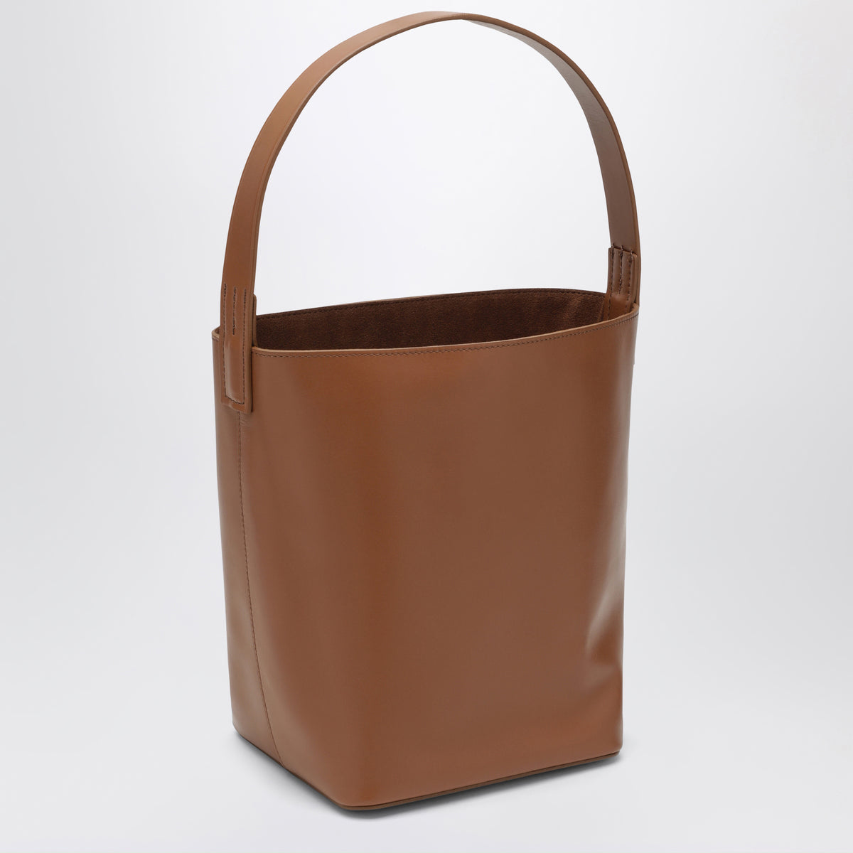 Borsa a spalla S marrone in pelle bovina
