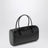 Schwarze Mini-Boston-Tasche aus Rindsleder