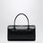 Schwarze Mini-Boston-Tasche aus Rindsleder