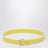 Yellow belt in shiny cowhide