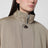 Beige/black reversible short coat in wool