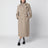 Beigefarbener Woll-Trenchcoat mit herausnehmbarem Futter