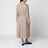 Beige wool trench coat with removable lining