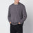Grey striped T-shirt in wool