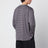Grey striped T-shirt in wool