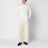 White long-sleeved cotton and cashmere T-shirt