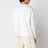 White long-sleeved cotton and cashmere T-shirt