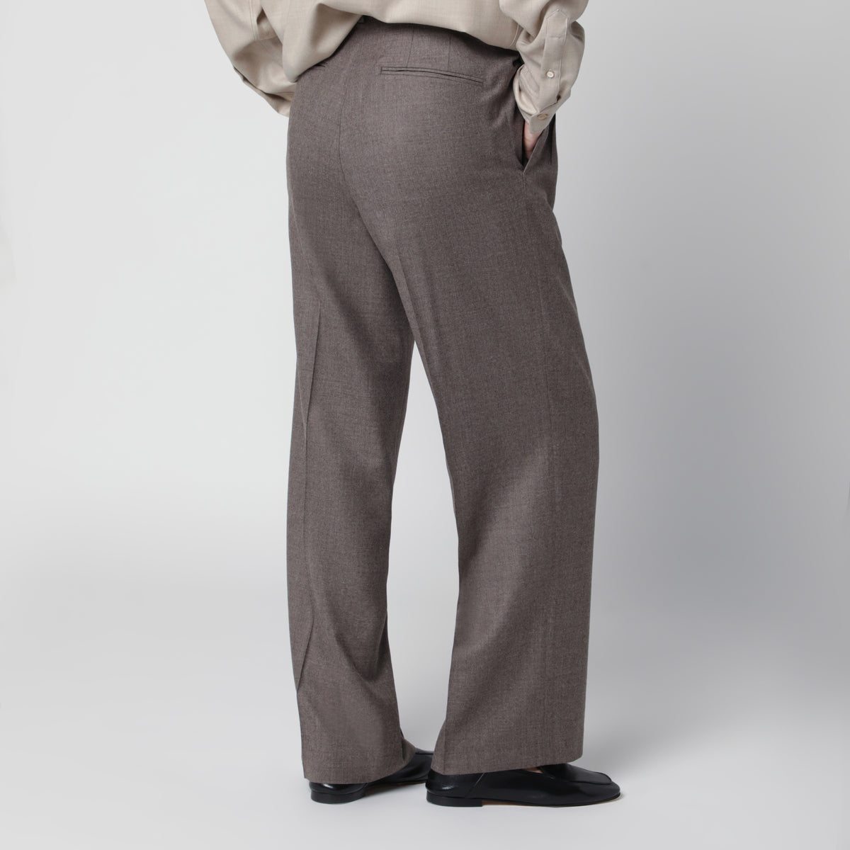 Braune Hose aus Wolle