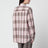 Chemise à carreaux rose en coton et soie