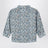 Blaue Baumwollbluse mit Blumenmuster
