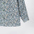 Blaue Baumwollbluse mit Blumenmuster