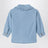 Light blue denim shirt with rounded collar