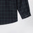 Green tartan cotton shirt with maxi bow