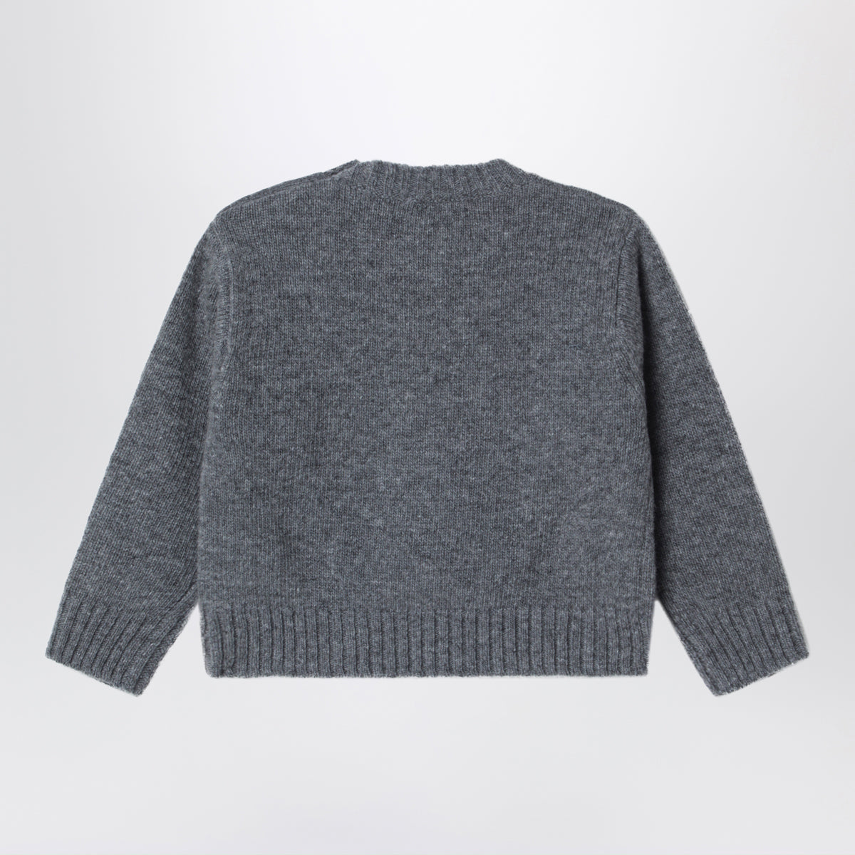 Asphalt crew neck sweater in merino wool