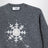 Asphalt crew neck sweater in merino wool