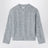 Grey cable-knit sweater in wool blend
