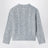 Grey cable-knit sweater in wool blend