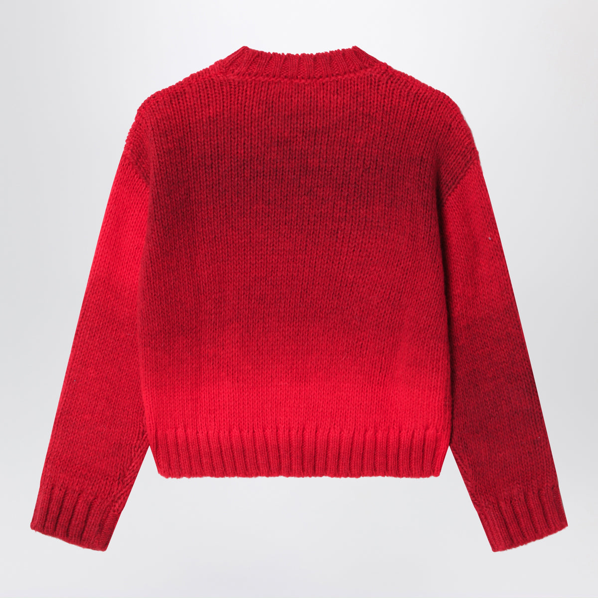 Berry wool blend crew neck sweater