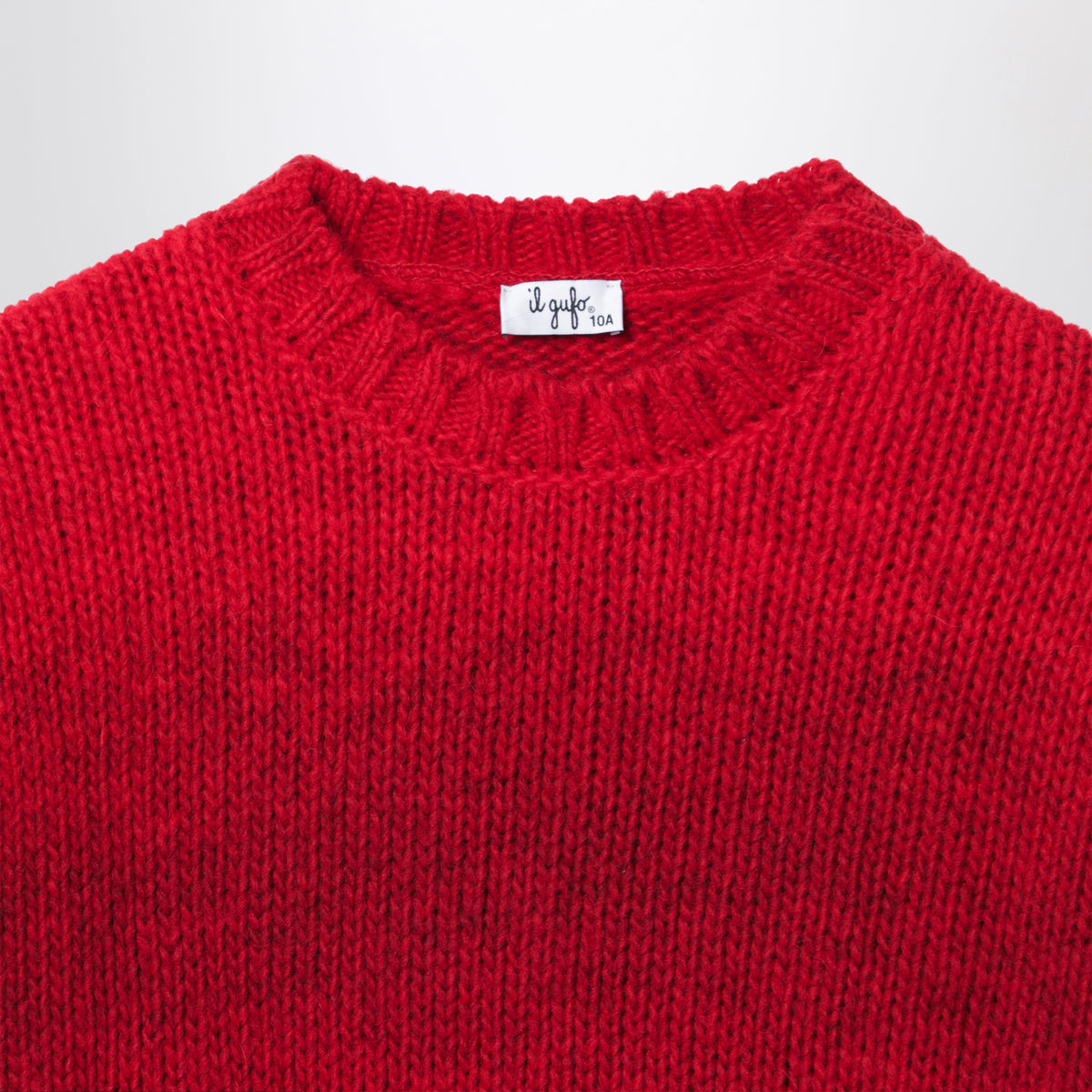 Berry wool blend crew neck sweater