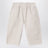 Hellbeige Baumwollhose mit elastischem Bund