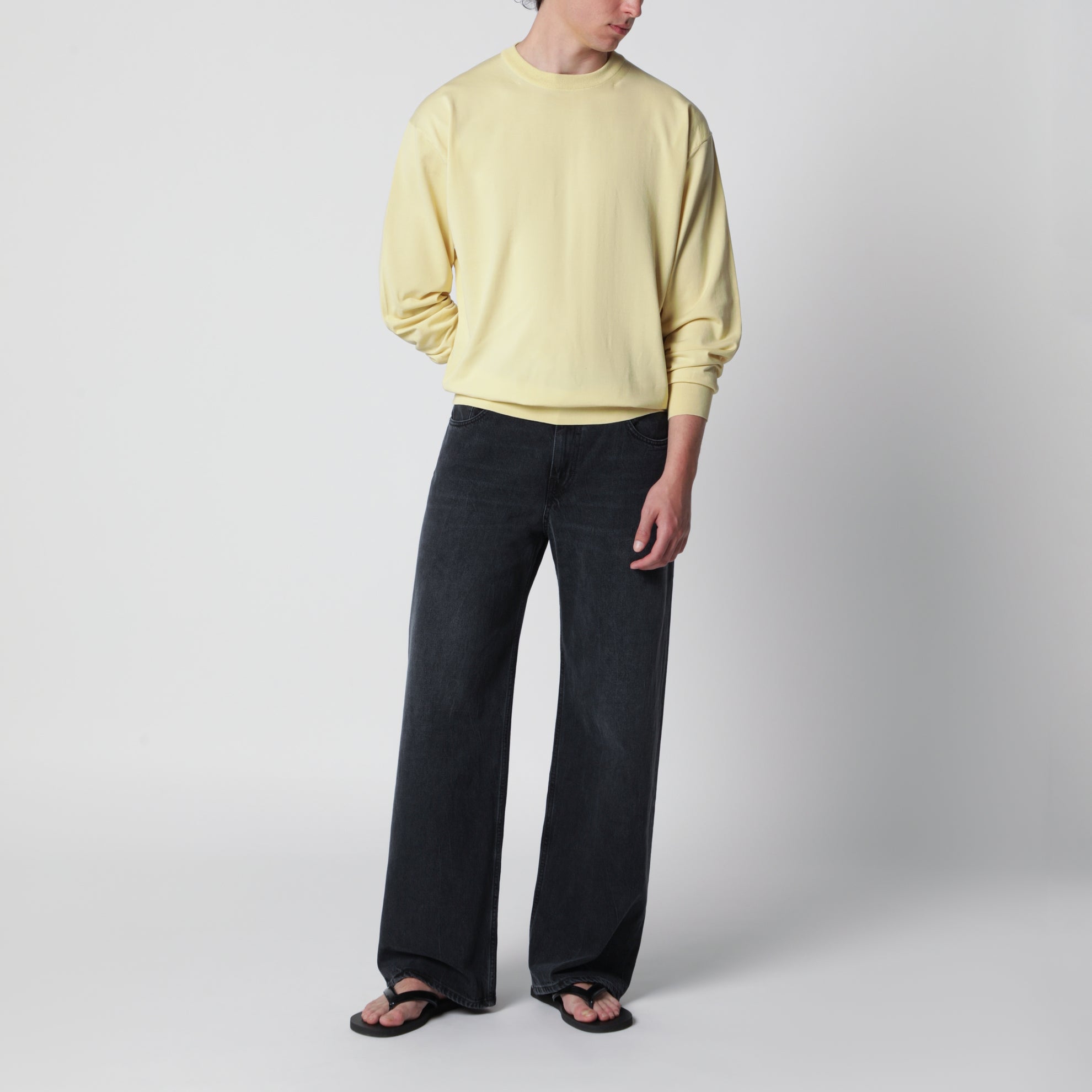 Yellow cotton sweater