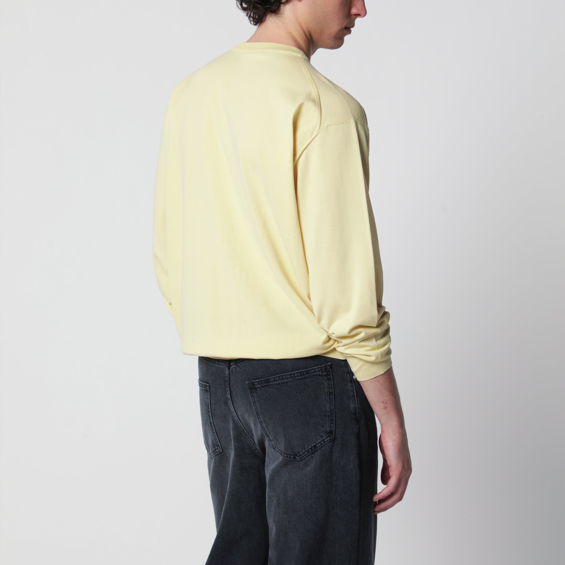Yellow cotton sweater