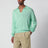 Mint green cashmere and silk skipper polo
