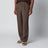 Pantaloni a due pieghe in gabardine di lana