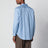 Chemise rayée bleu clair en coton et soie