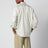 Ivory striped cotton and silk shirt