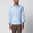 Camicia slim in twill di cotone azzurra