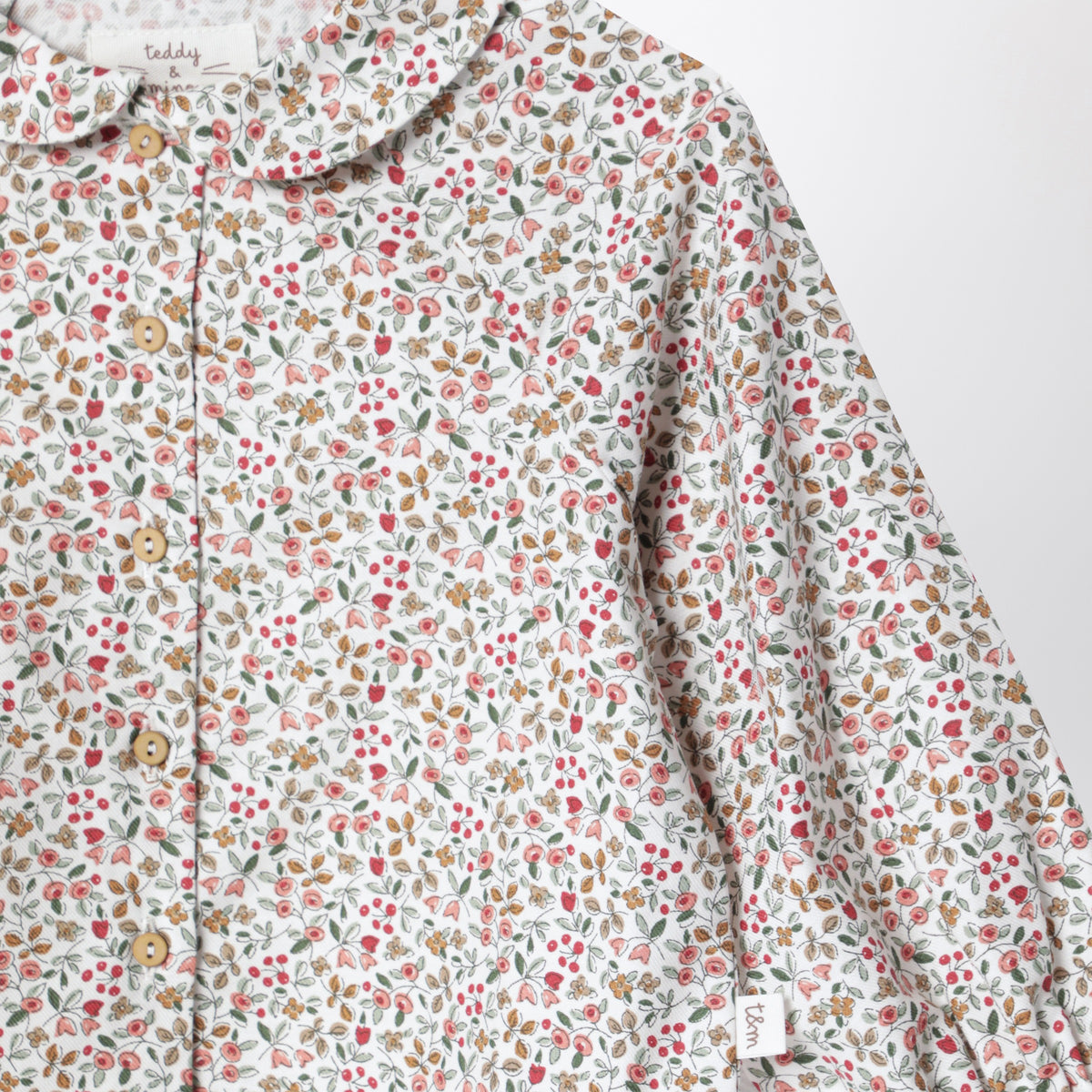 Liberty cotton shirt in powder pink