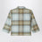 Camicia a quadri color salvia in misto viscosa