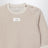 Completo neonato due pezzi beige in ricciolino