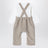 Tutina bianca/beige in cotone e velluto a costine