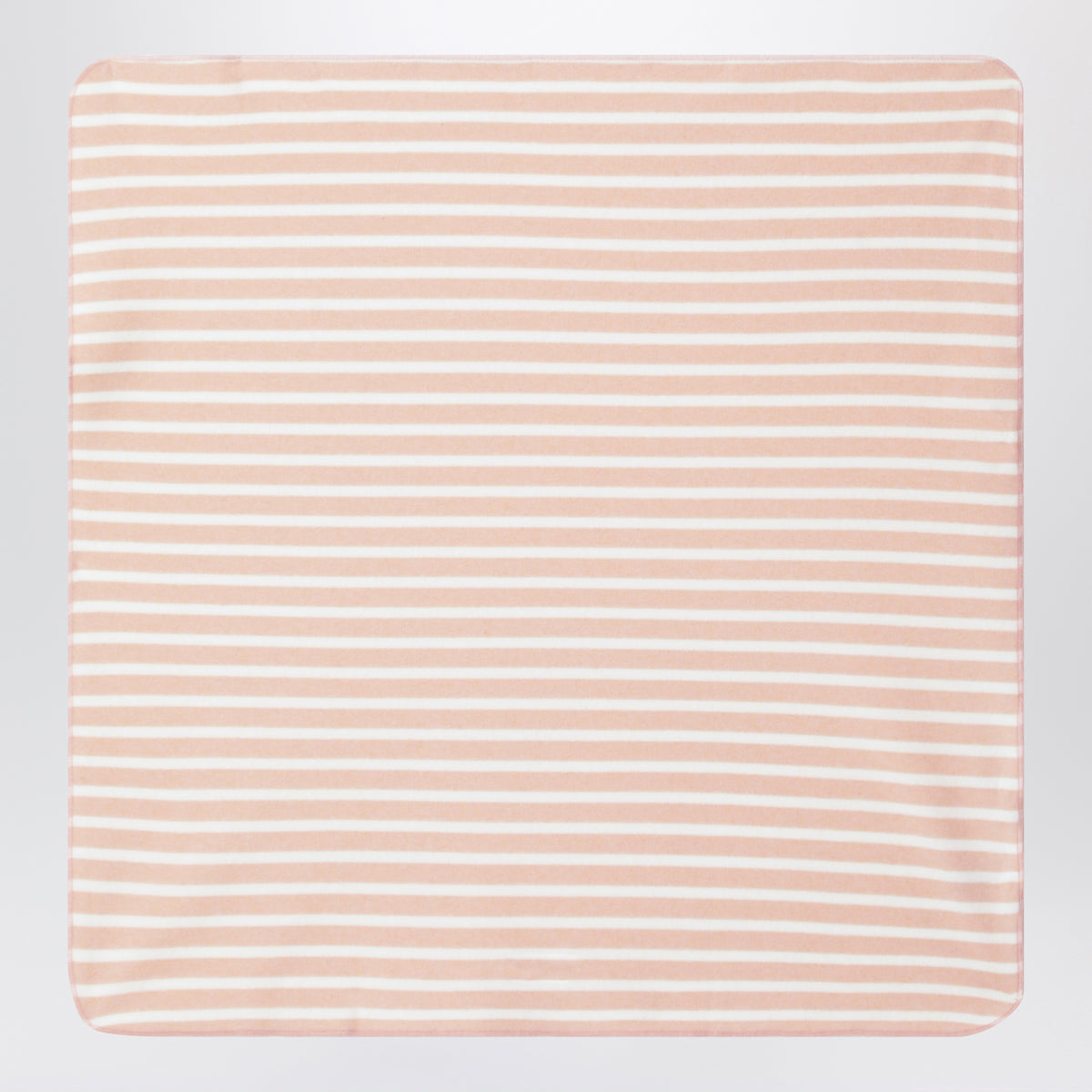 Pink striped blanket in cotton