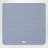 Powder blue striped cotton blanket