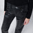 Black faux leather trousers Low Rise Slim