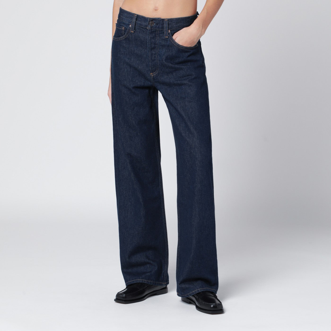 Jean Rinse en indigo foncé