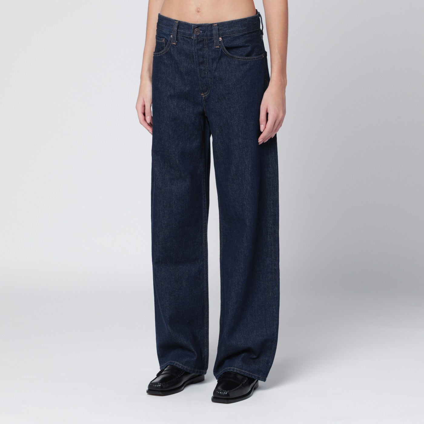 Jean Rinse en indigo foncé