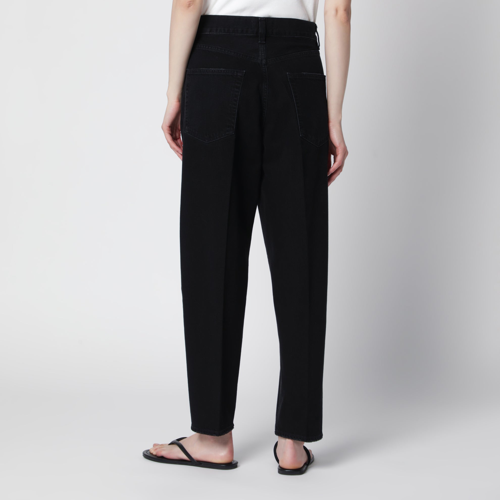Jeans 80's dritti in denim nero